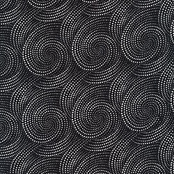 Black - Dotted Spirals